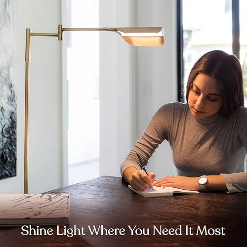 Miniatura 3 de Brightech - Lámpara de pie LED brillante Leaf lámpara de pie LED de farmacia para salas de estar y oficinas lámpara de pie ajustable para leer en el