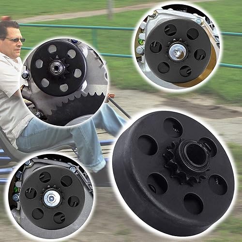 Vista 9 de Go Kart Embrague 5/8 Diámetro 35 Cadena 11 Diente Piñón para Go Kart Mini Bike
