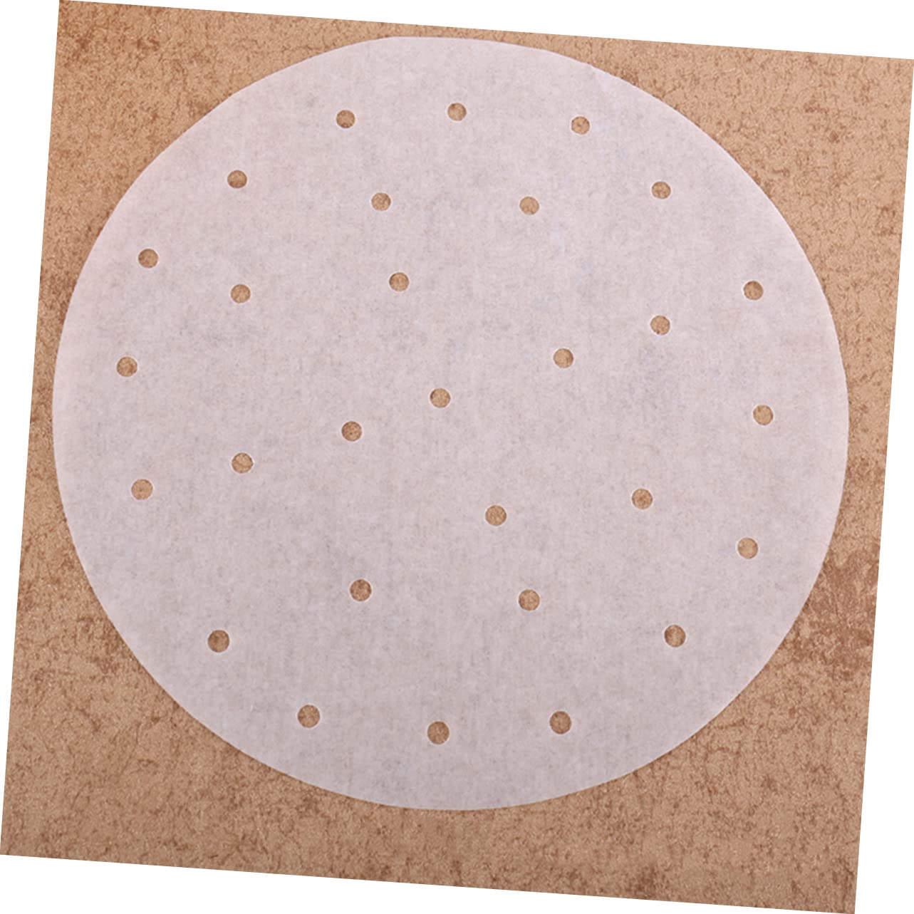 PRETYZOOM 9 Inches Round Steam Paper 100pcs Air Fryer Parchment Liners Vegetable Steamer Paper Non-stick for Air Fryer Rice Dim Sum