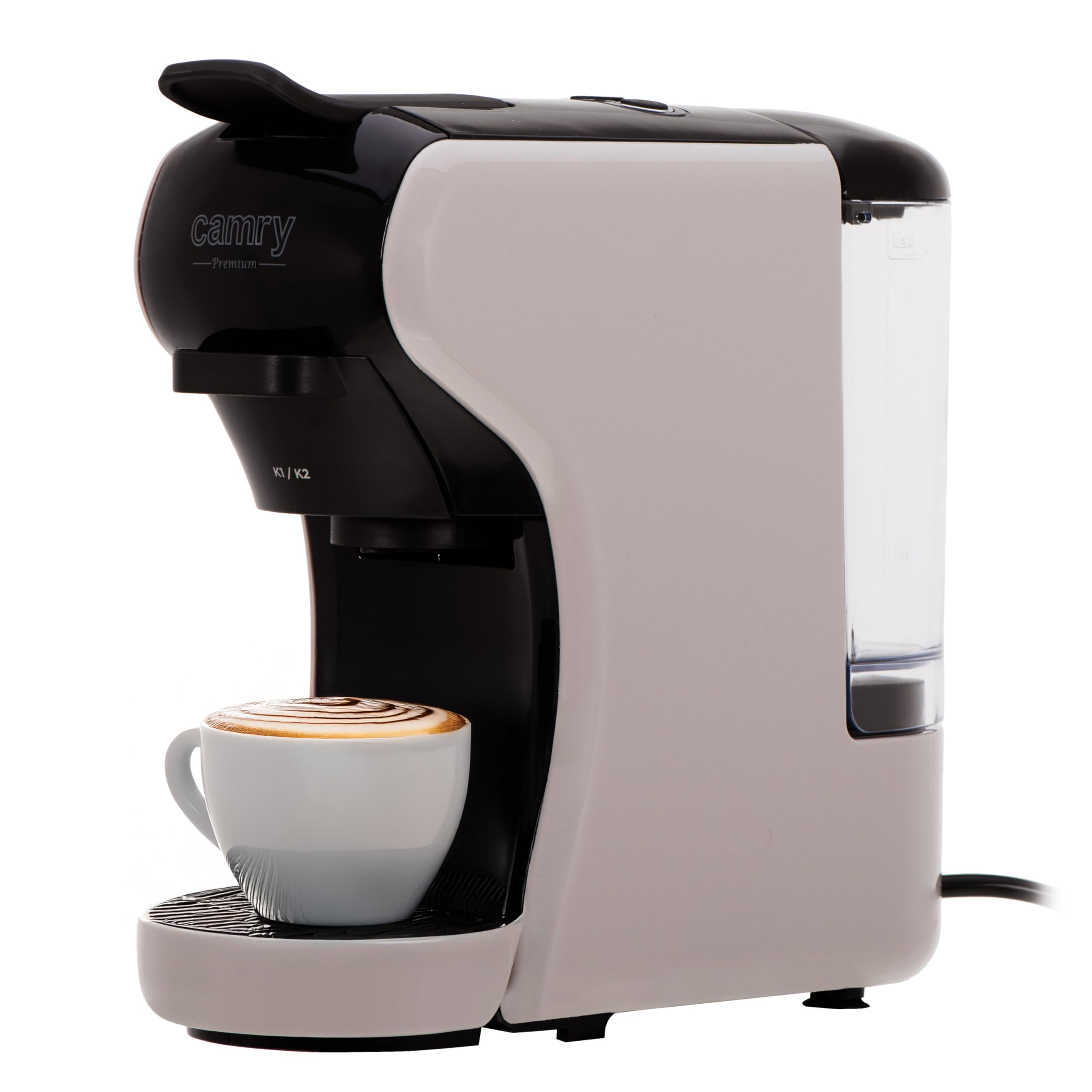 CAMRY CR 4414 Cafetera Cápsula con depósito de agua 0,6L, 19 tazas, barra compacta - Máquina de café espresso 3000W Compatible con Nespresso, Dolce Gusto, Lavazza & Más - Fácil operación con 3 botones