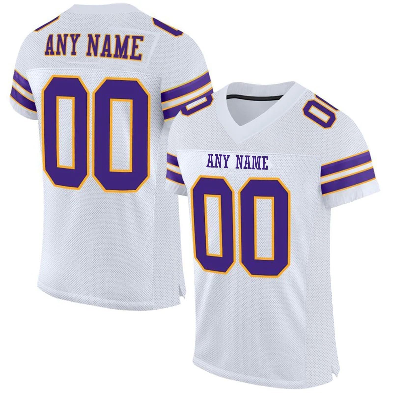 Mens American Football Jersey Personalized Sports T Shirt Quick Dry Breathable Short Sleeve Tee Shirt for Women Kids S-7XL