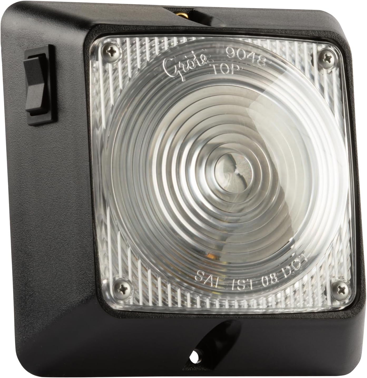 Grote 61221 Square Dome Light with Switches - Clear