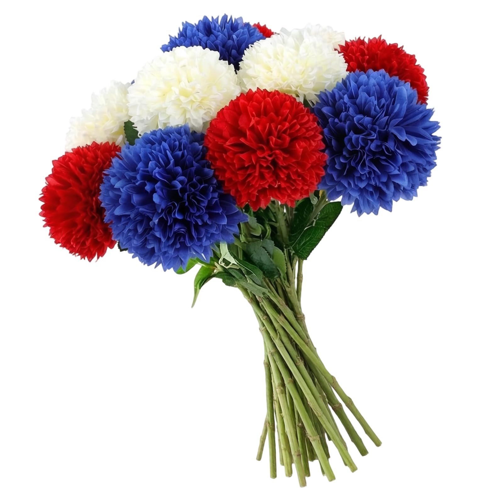 Limtula 12Pcs Fade Resistant Artificial Silk Chrysanthemums Flower with Bendable Wire Branch for Holiday Arrangement Silk Arrangement