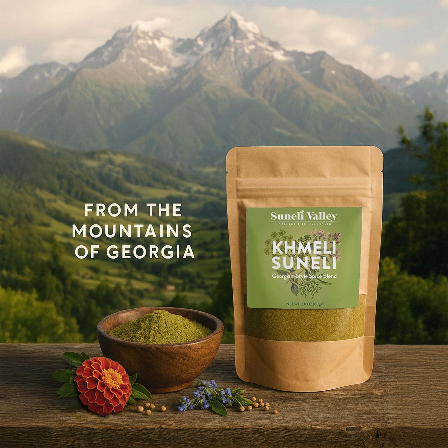 Suneli Valley Khmeli Suneli Georgian Seasoning - 3 Pack Herb & Spice Blend 2.8oz