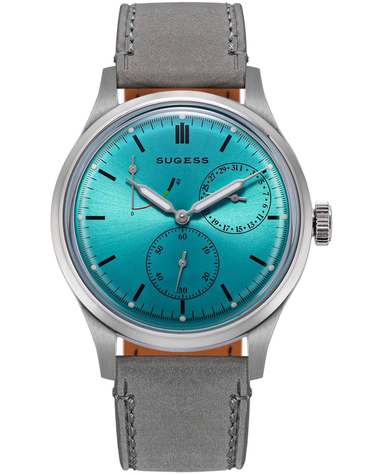 Sugess S458.ST.G Art Master Fashion automatische mechanische Herrenuhr aus gewölbtem Glas Möwe 1963