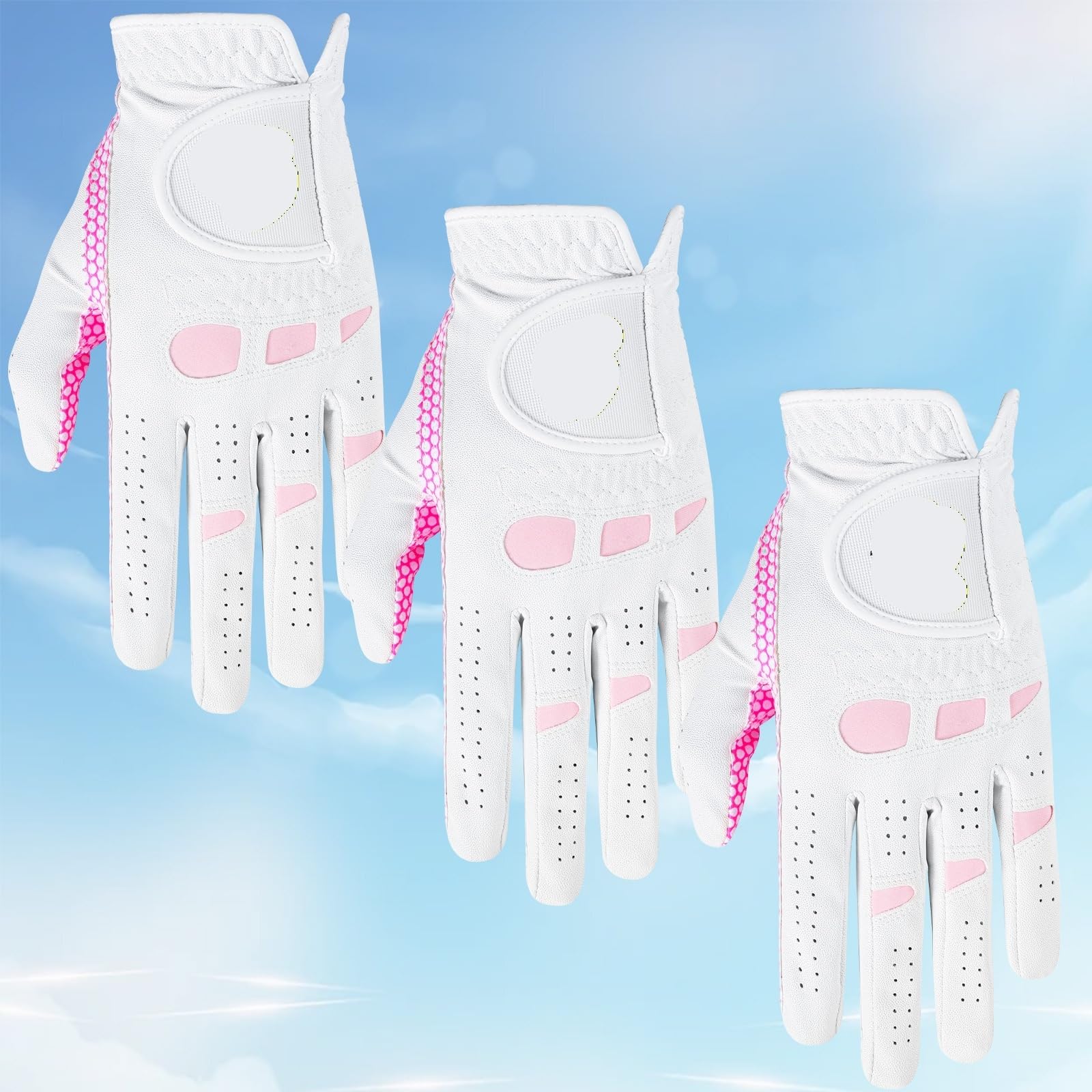 Generisch Allwetter-Golfhandschuhe im 3er-/6er-Pack for Damen | For die linke und rechte Hand, Weathersoft for alle Klimazonen