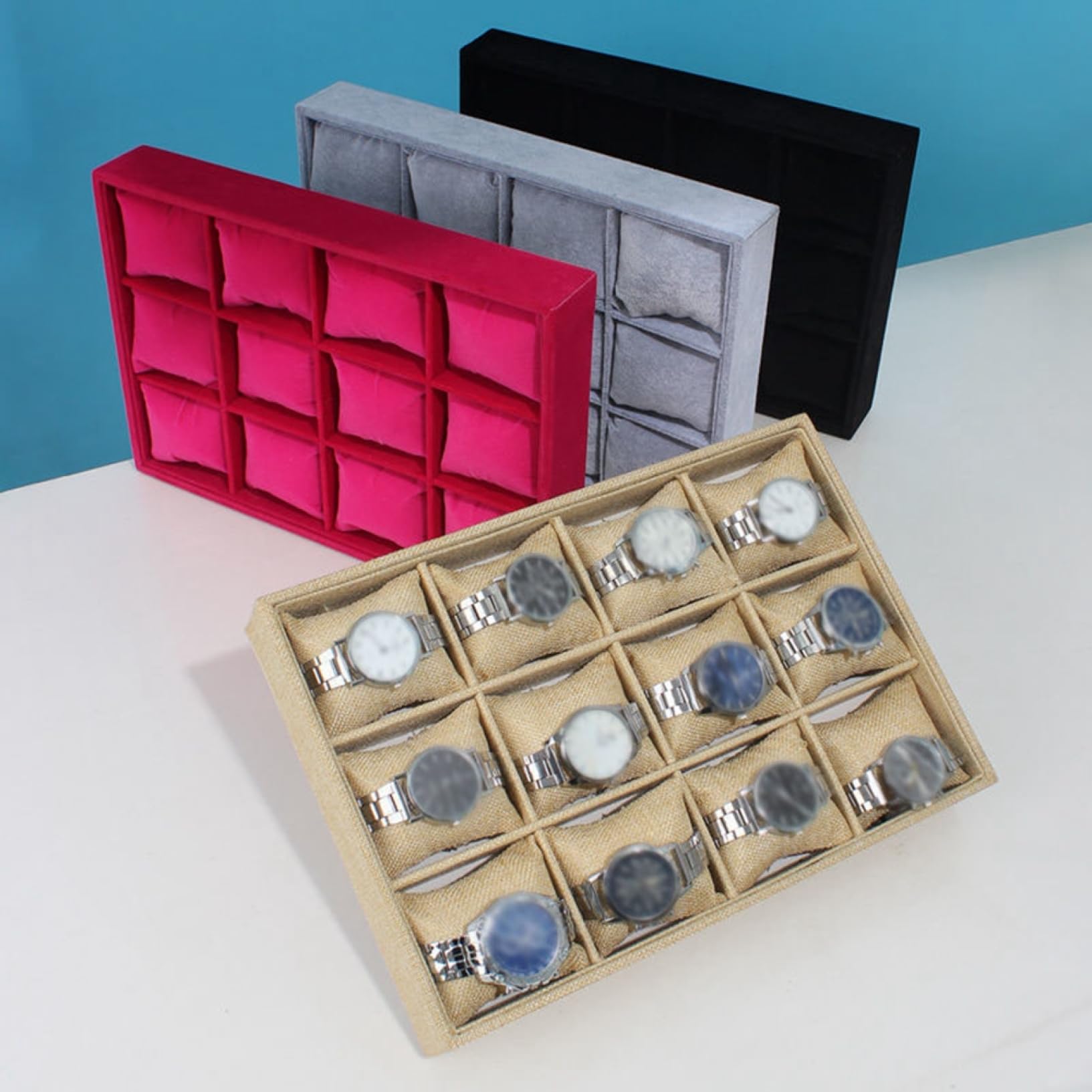 Amazon.co.jp: 腕時計トレイ 12本 おしゃれ 腕時計展示 ディスプレイ