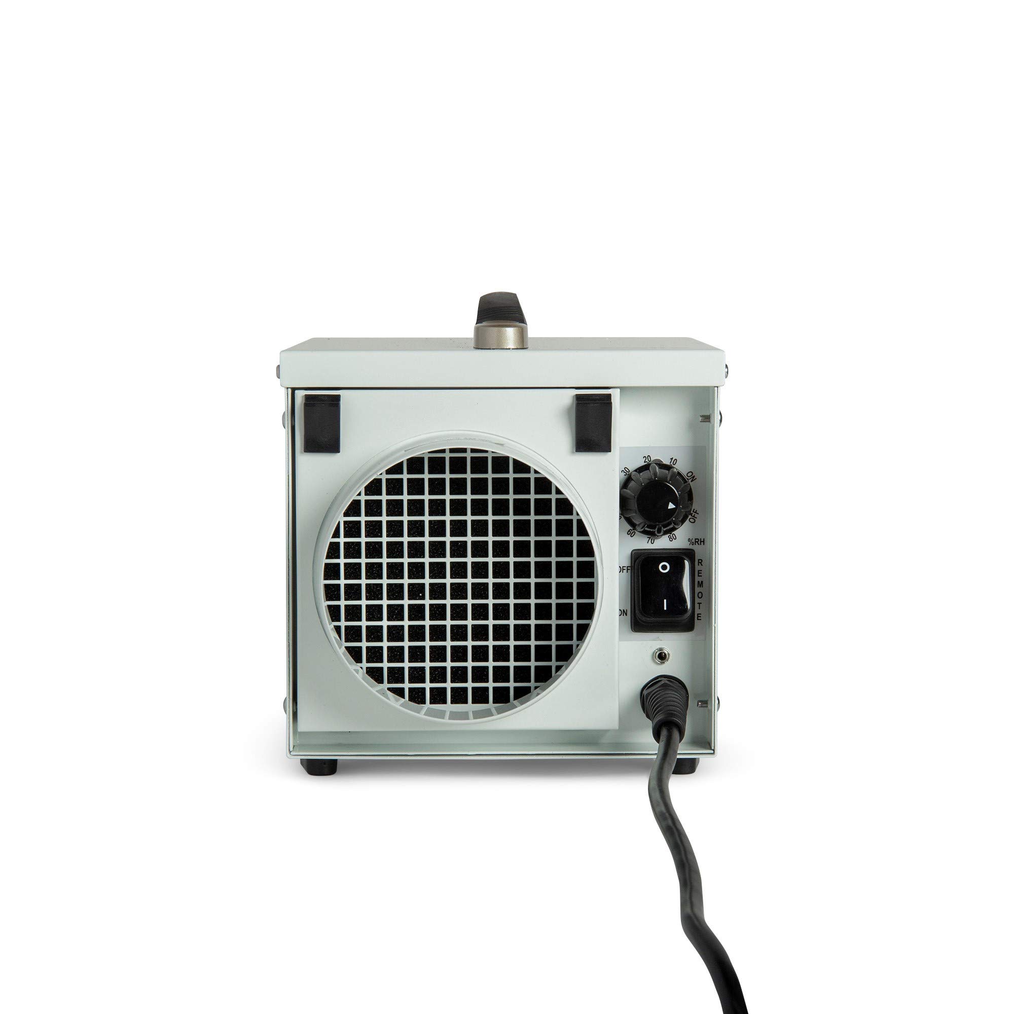 Ecor Pro DH800 DryFan - Deshumidificador de adsorción, 8 litros/día, con higrostato, para superficies de hasta 200 m², para sótanos, garajes, habitaciones frías, barcos y casas de vacaciones, secado