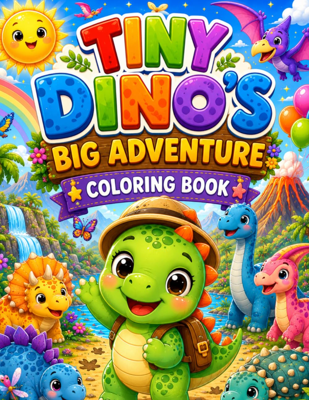 Tiny Dino's Big Adventure: coloring book