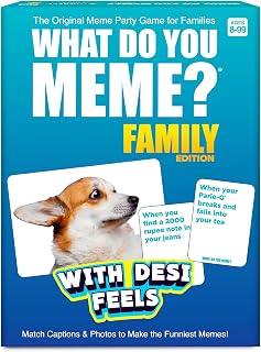 What Do You Meme? Desi Feels - Hilarious Family Party Game, Match Caption & Photo Cards to Create Funny Desi Memes, Gift f... Price In India