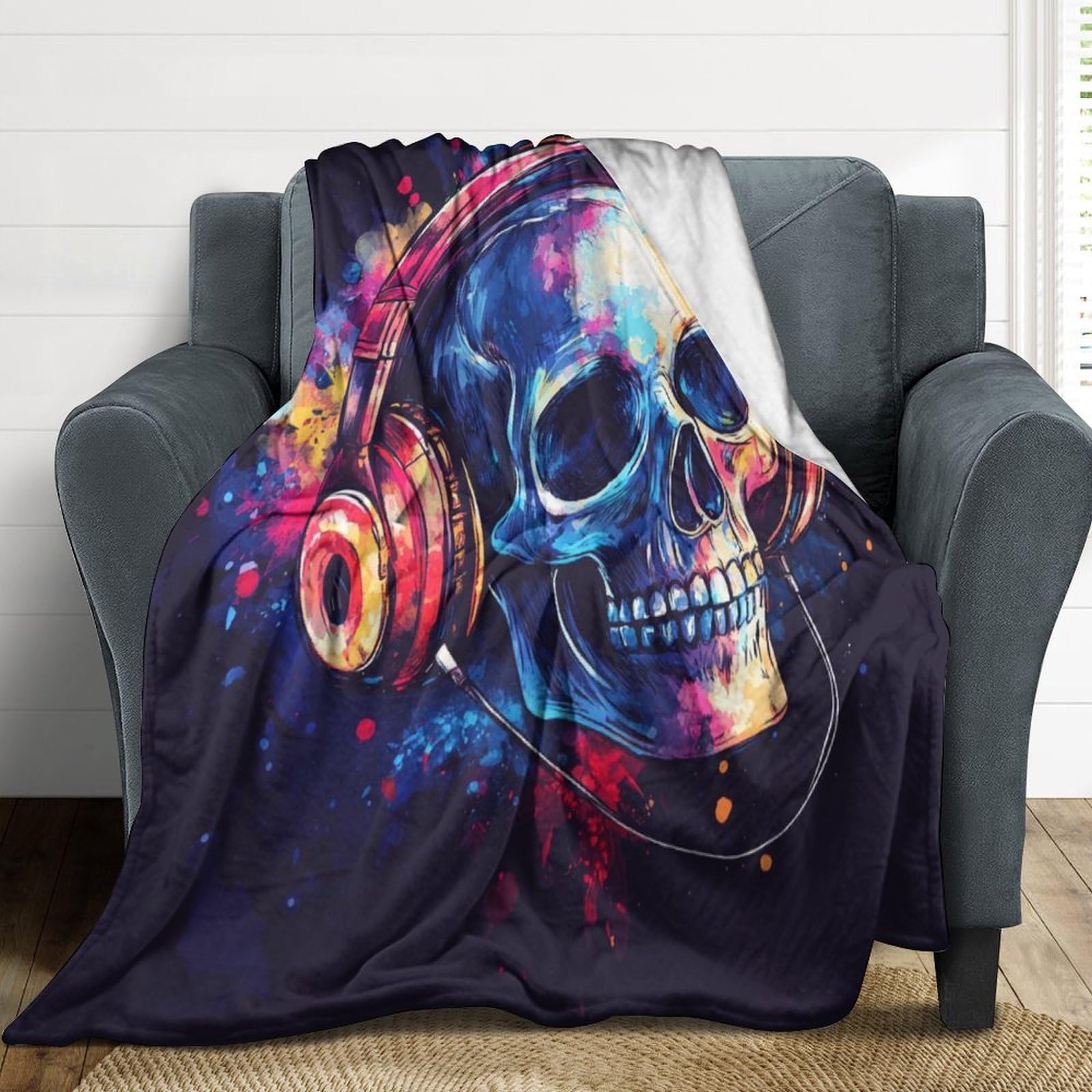 Plaid polaire squelette pour réchauffer vos soirées cocooning