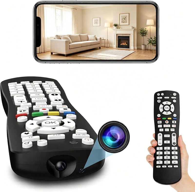 2 in 1 Use WiFi HD 1080P Camera TV Remote Camera with Video and Motion Detection for Indoor Home Security Wireless Nanny Cam