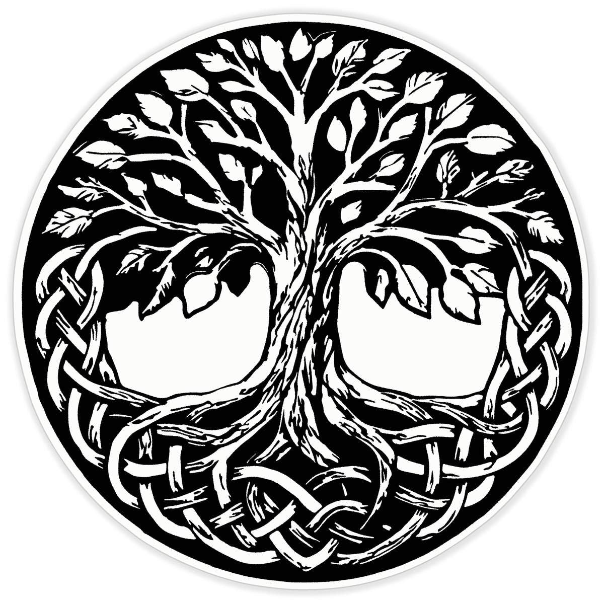 Azeeda 'Celtic Tree of Life' Sticker - Clear, 72cm (DC00162588)