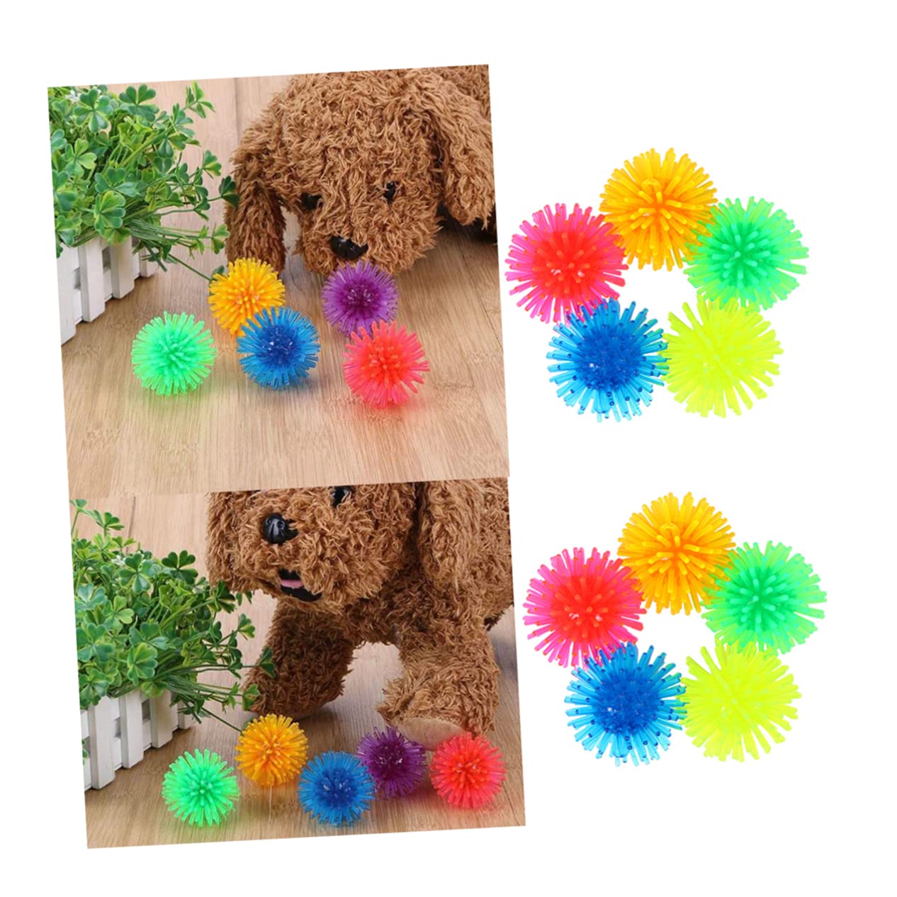 Totority 10Pcs Cat Ball Fun Teaser Balls for Cats Engaging Pet Supplies to Stimulate Curiosity and Playfulness Random Colors for Interactive Play