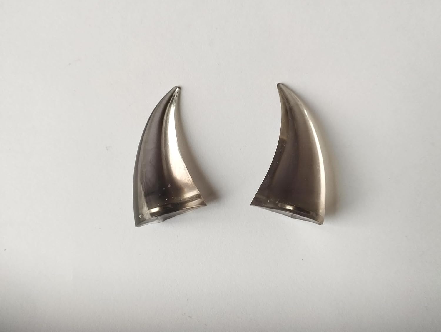 Miniature epoxy resin horns on magnet black BJD doll devil head accessory cosplay image 2