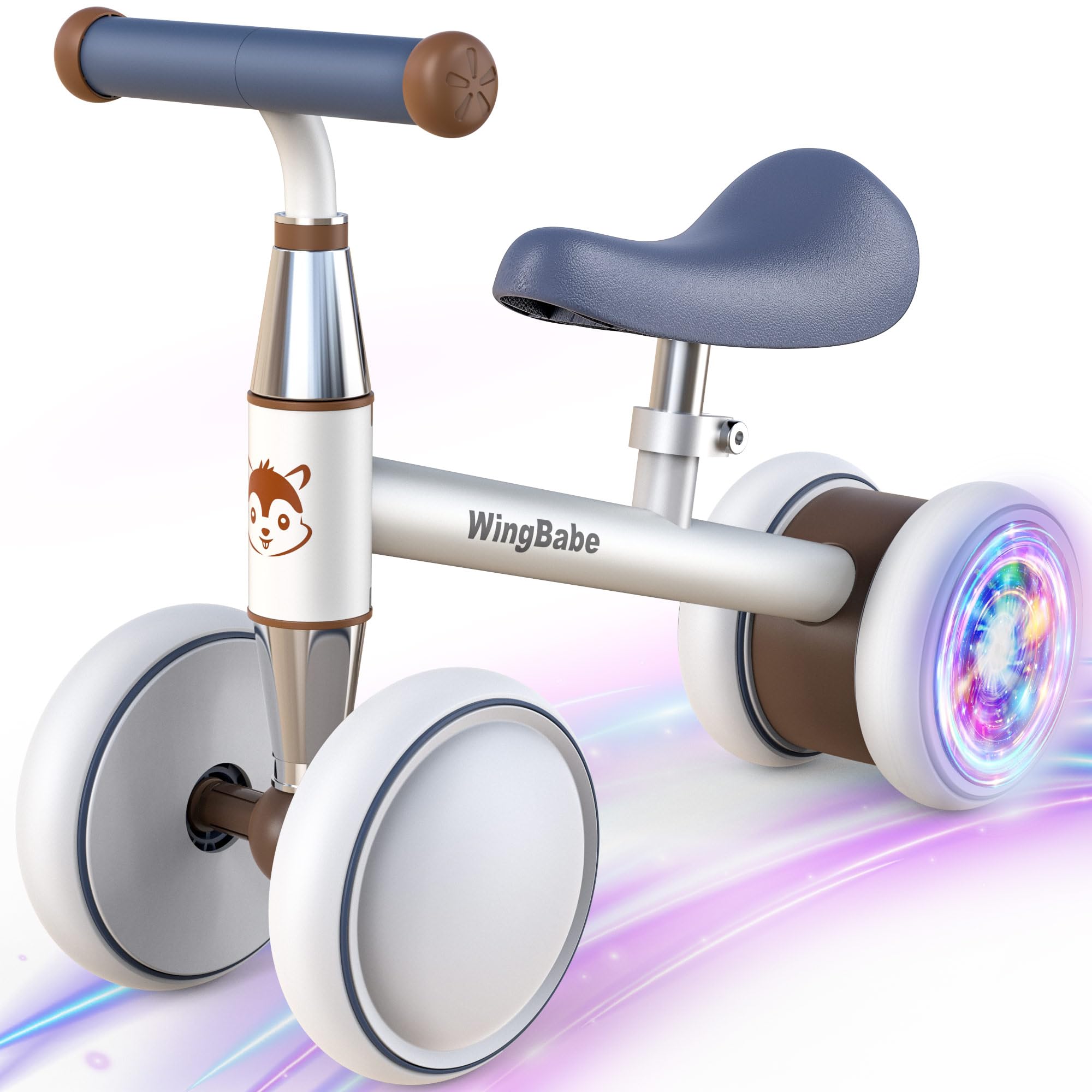 WINGBABEBaby Balance Bike for 1-2 Years Old Boys Girls,Toddler Balance Bike Ride on Toys for 10-24 Months Baby with Adjustable Seat, First bike for 1-2 Year Old Gifts Max 90cm Kids