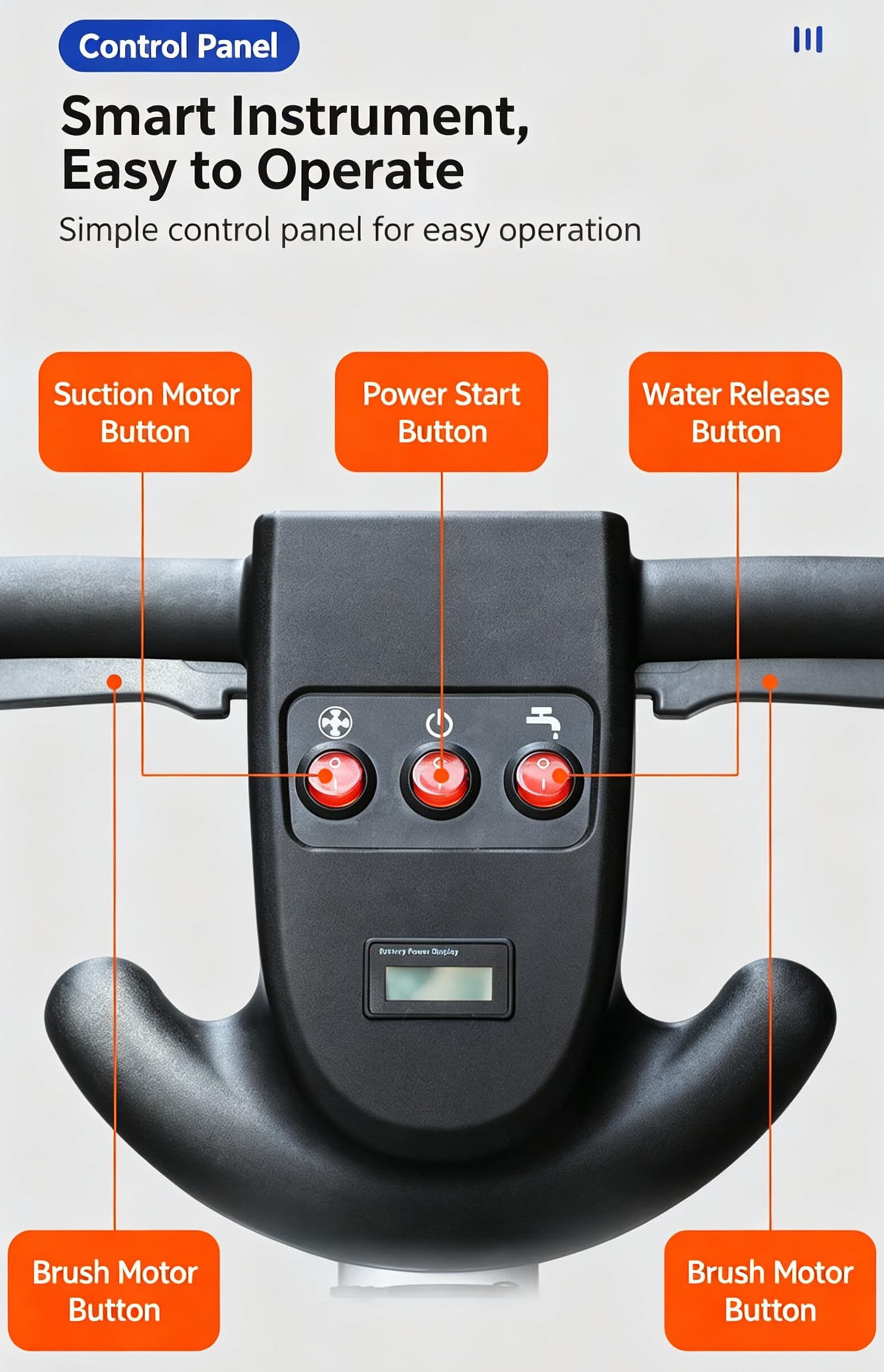 Autolaveuse Professionnelle, Largeur de Nettoyage de 50 cm