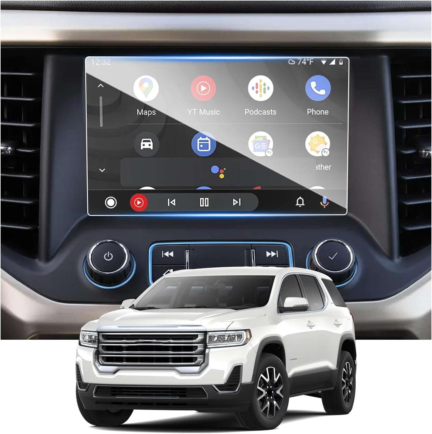 Ruiya Screen Protector for Subaru Crosstrek 11.6-inch Touchscreen 2024 Subaru Crosstrek Accessories 9HD Tempered Glass Compatible with 2024 2025 Subaru Crosstrek Wilderness/Premium/Sport/Limited