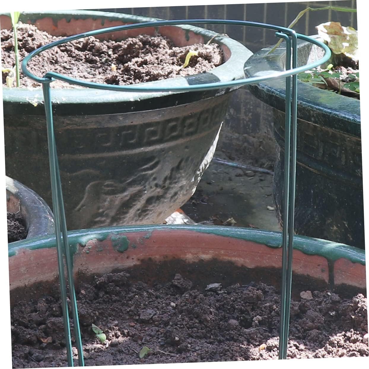 4pcs Plant Stake Support Frame Semicircular Stakes for Garden Strong Coating for Invisibility