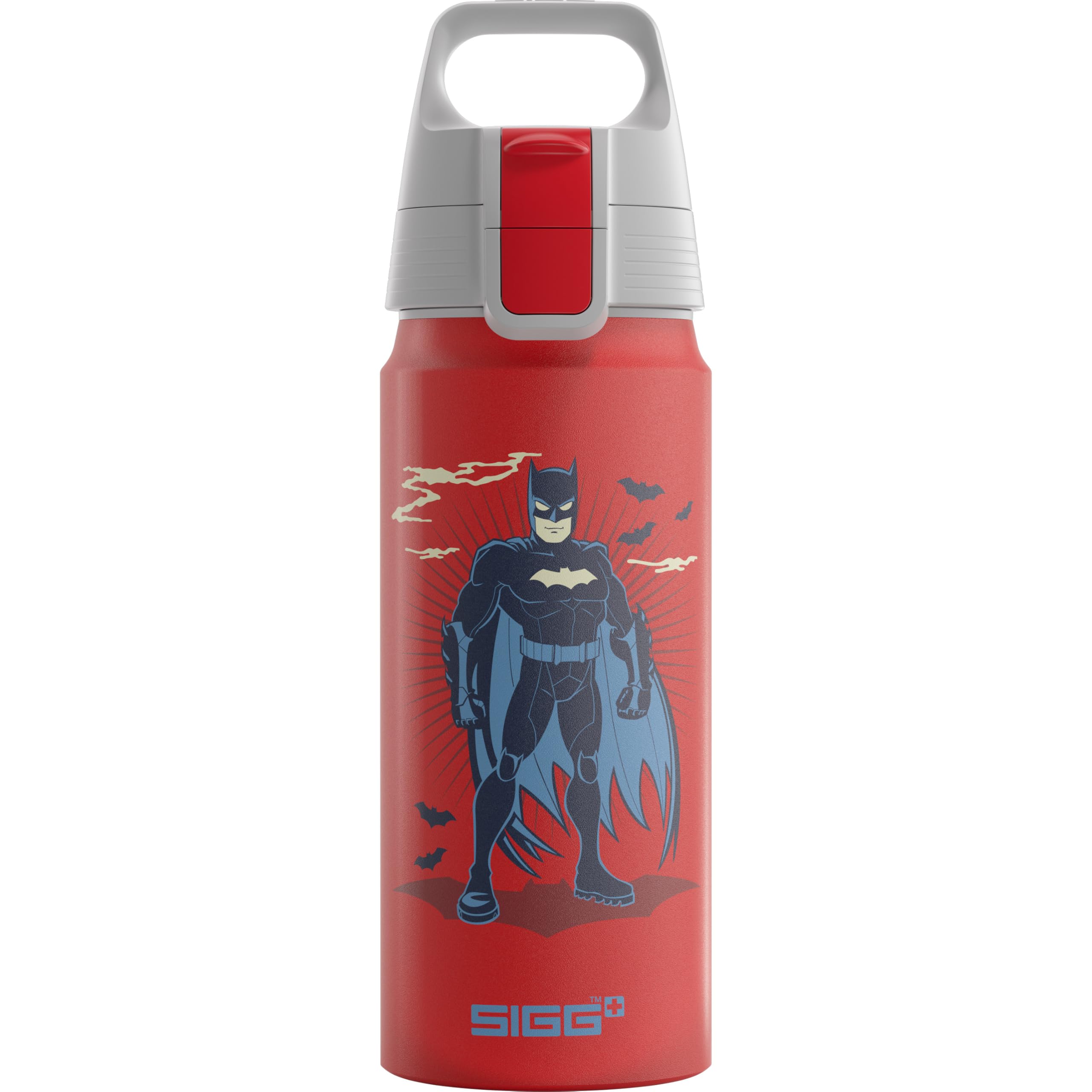 Sigg Kids Water Bottle Wmb One Batman 0.6L: Colour: Red 0.6L - Outdoor Action