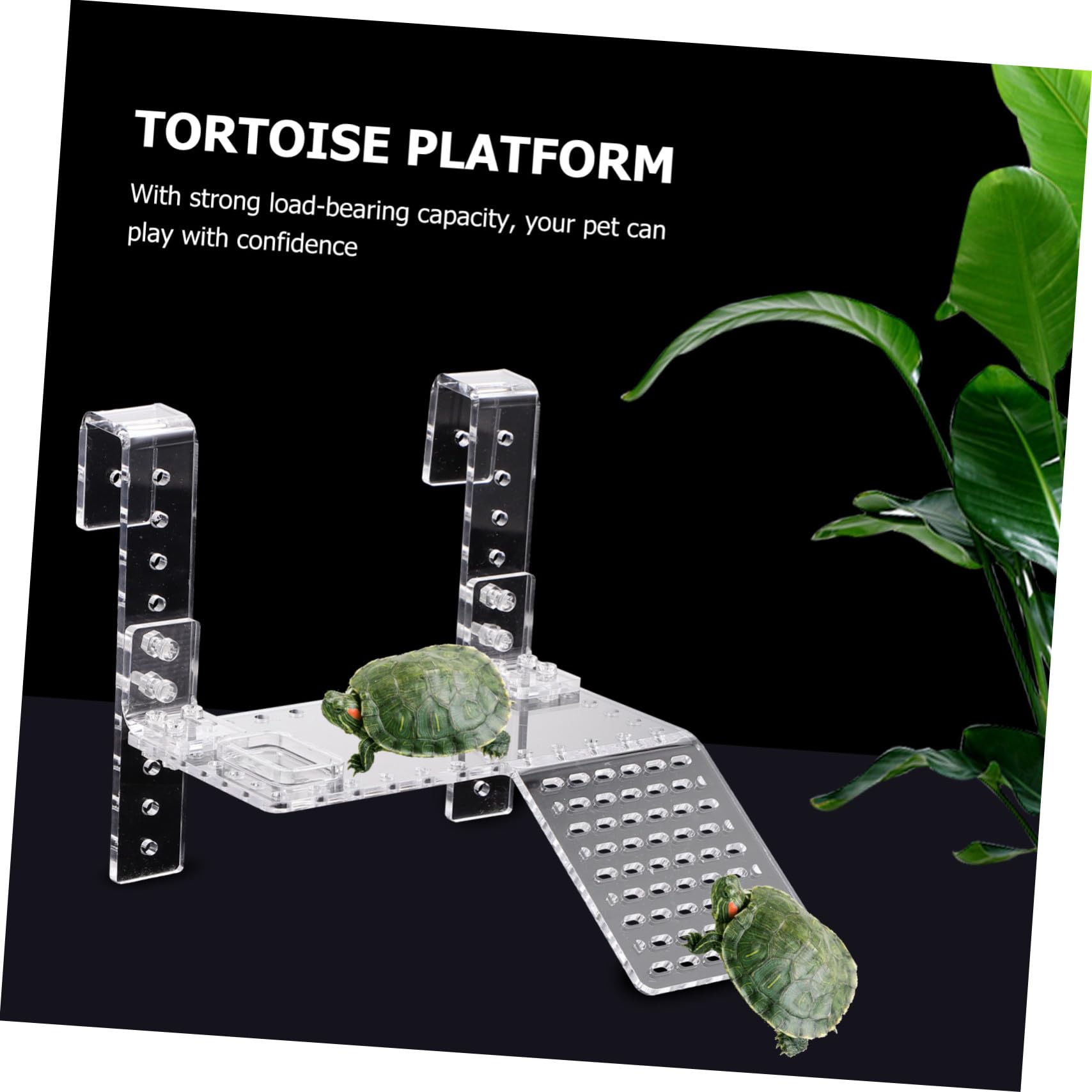 ibasenice Plateforme Flottante pour Tortues et Reptiles Aquatiques Rampe Escalade Facile à Installer Décor pour Aquarium et Bassin Accessoire pour Terrarium Extérieur