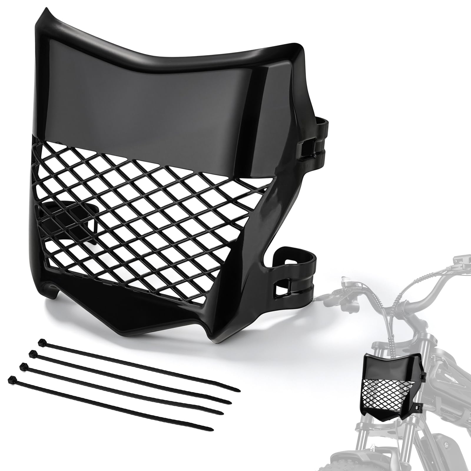 Number Plate for Ridstar Q20 Tutti Soleil 01 Surron Super 73 Black