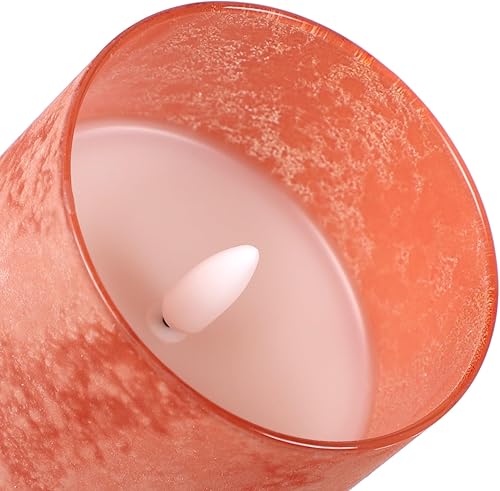 Miniatura 10 de Vela LED de pilar pequeña  Velas parpadeantes sin llama de 4 pulgadas con control remoto, velas de cera real a pilas con temporizador, velas falsas