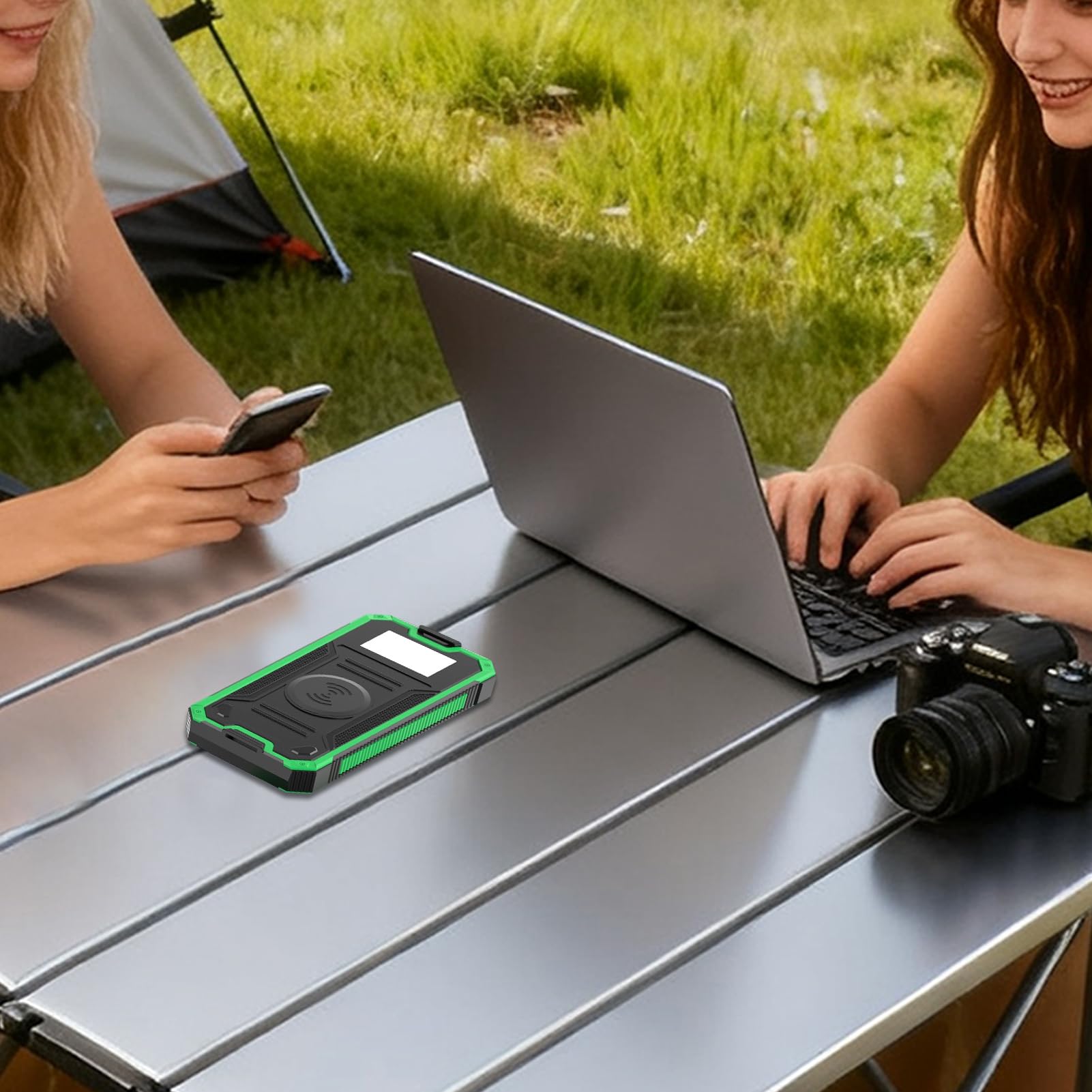 Batterie Externe Solaire Port USB Étanche Survie
