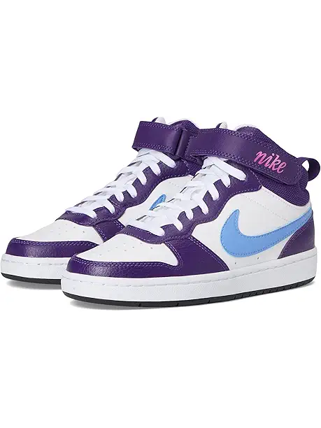 Детские кроссовки Nike Kids Court Borough Mid 2 (Big Kid) на каждый день