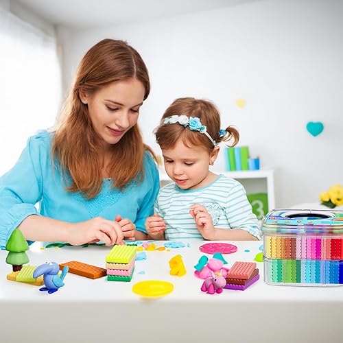 Miniatura 6 de Polymer Clay 51 Colors, CiaraQ Modeling Clay for Kids, Oven Bake Clay with Sculpting Tools, Non Toxic, Ideal for Sculpture, Crafting, DIY Projects.