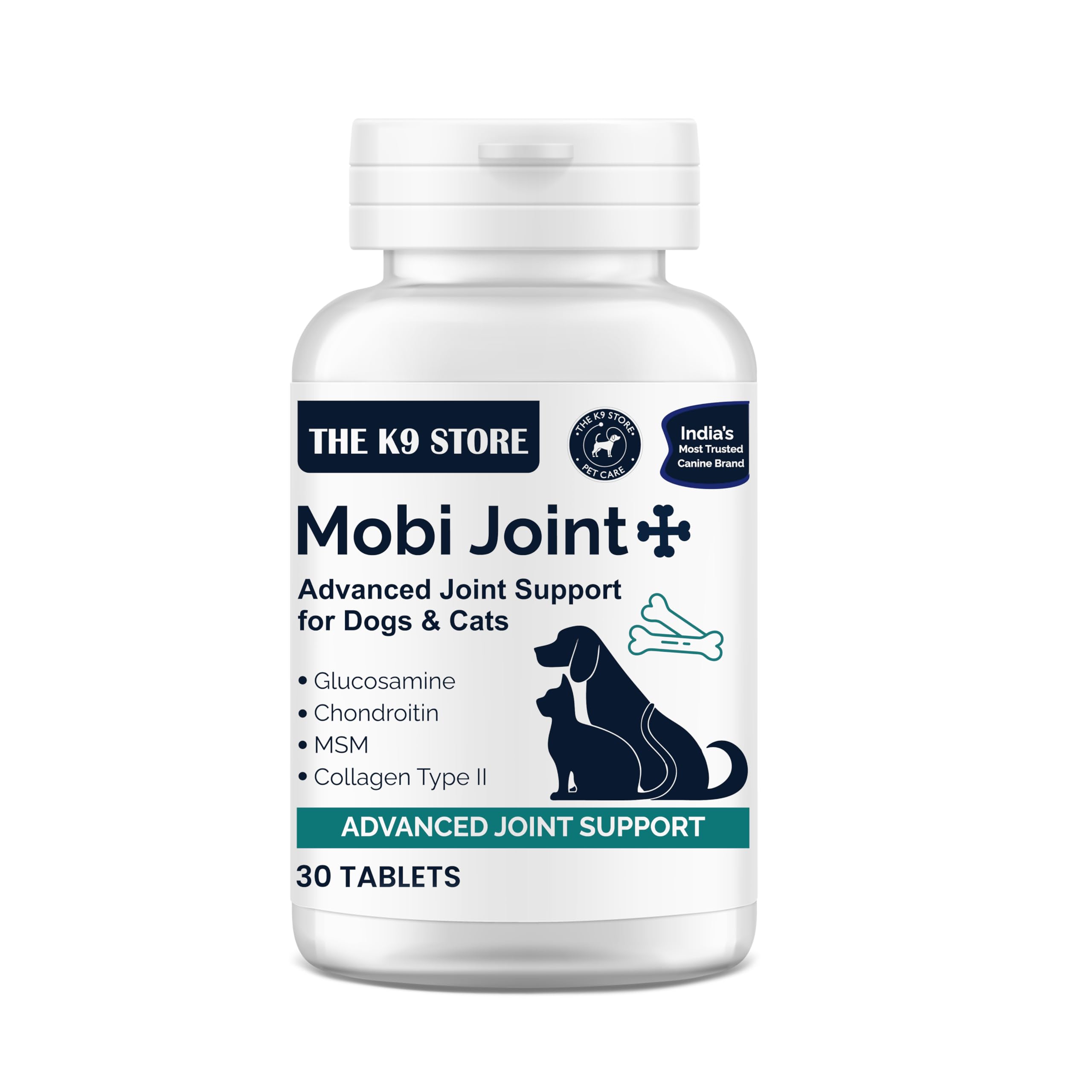 The K9 Store Mobi Joint+ Advanced Joint Support for Dogs & Cats | Glucosamine, Chondroitin, MSM, Collagen Type II | Dog Hip and Joint Supplement | Joint Support Supplement for Dogs (30 Tablets)-image-29