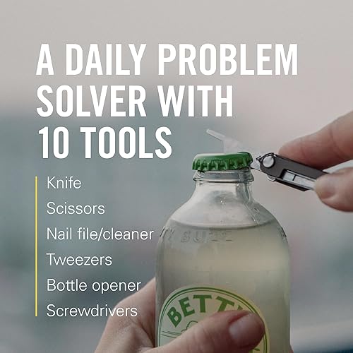 Miniatura 3 de LEATHERMAN Micra - Multiherramienta para llavero con herramientas de cuidado personal, mini navaja ideal para uso diario (EDC), pasatiempos y Azul