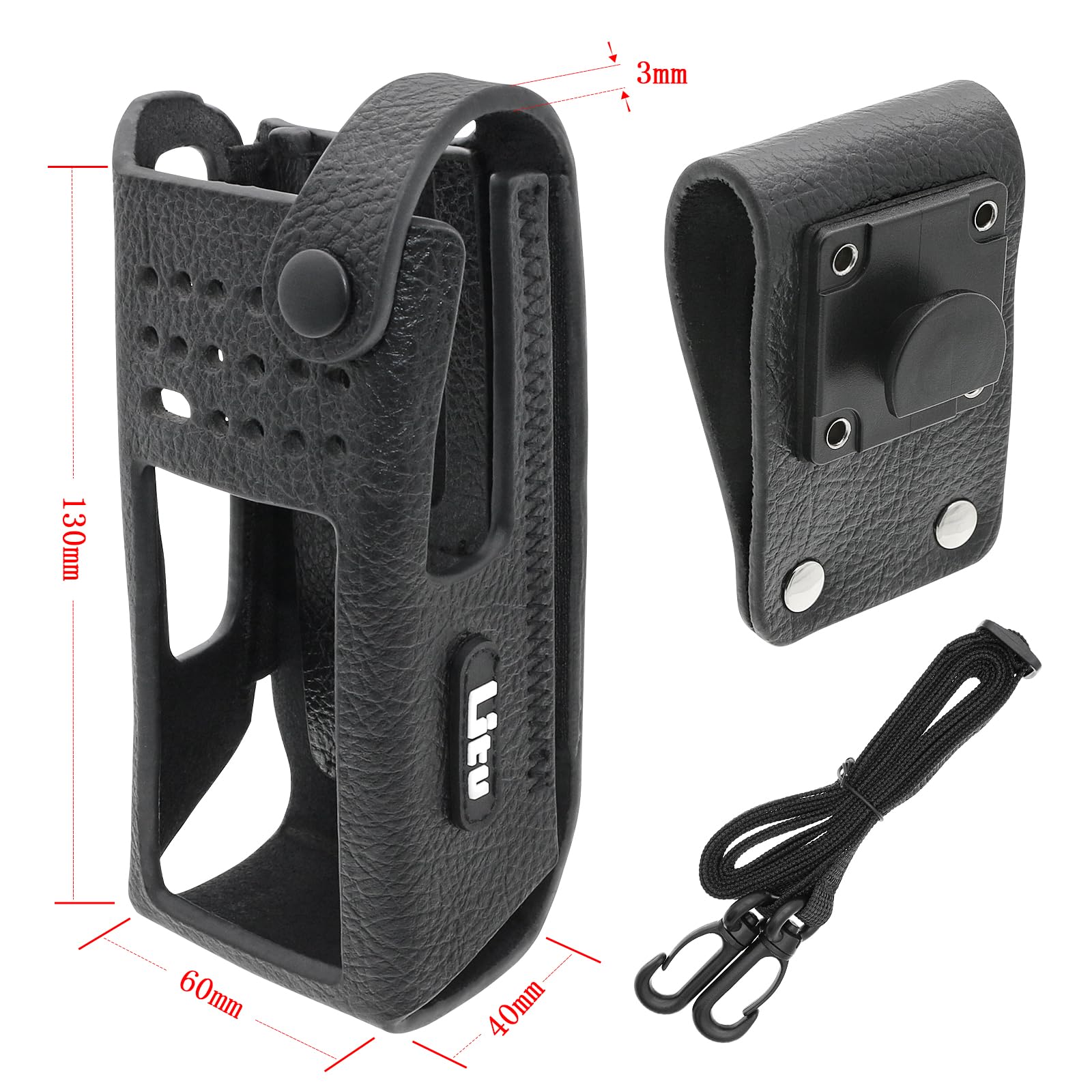 Two-Way Radio Case Leather Case with 3