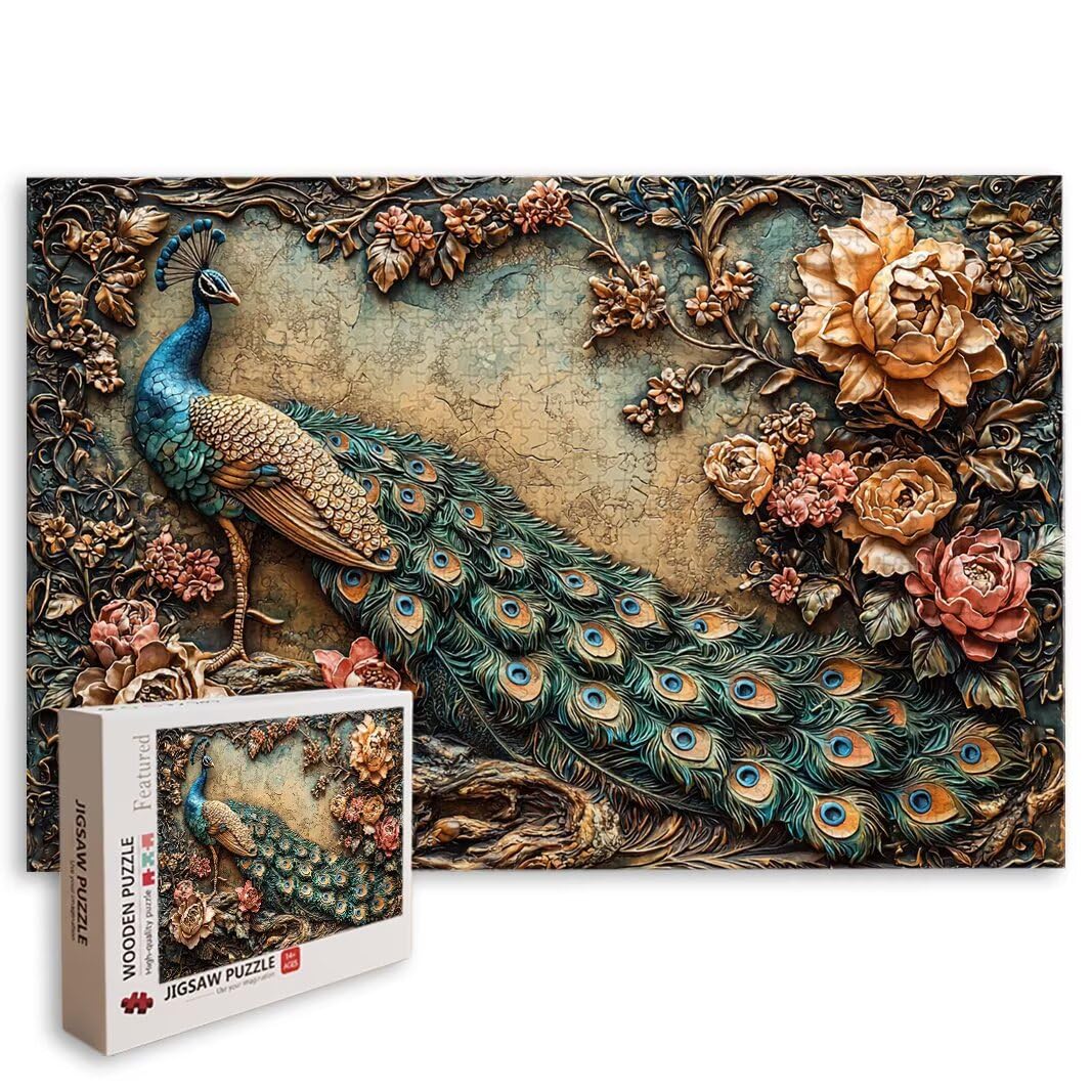 Puzzle Pavone, Puzzle 2000 Pezzi Adulti per Decor, Regalo Donna/Uomo -8710