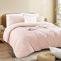 Vista 114 de NEXHOME PRO Funda de edredón Twin XL 100% algodón lavado, transpirable, duradera, texturizada, similar al lino, juego de ropa de cama para el hogar