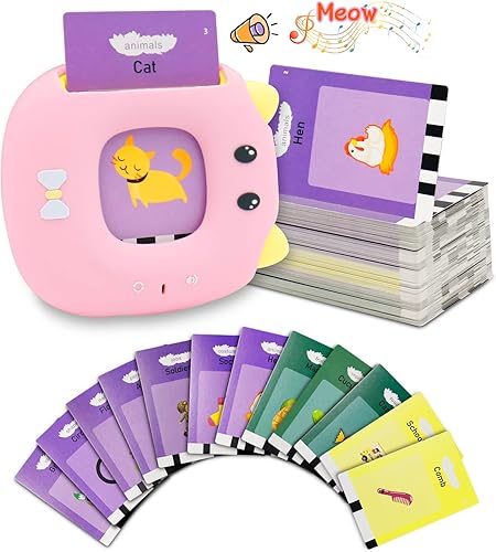 Miniatura 1 de Juguetes de aprendizaje para niños y niñas de 3, 4, 5 años (nuevo 2023), juguetes educativos tempranos, 224 tarjetas flash que hablan con palabras
