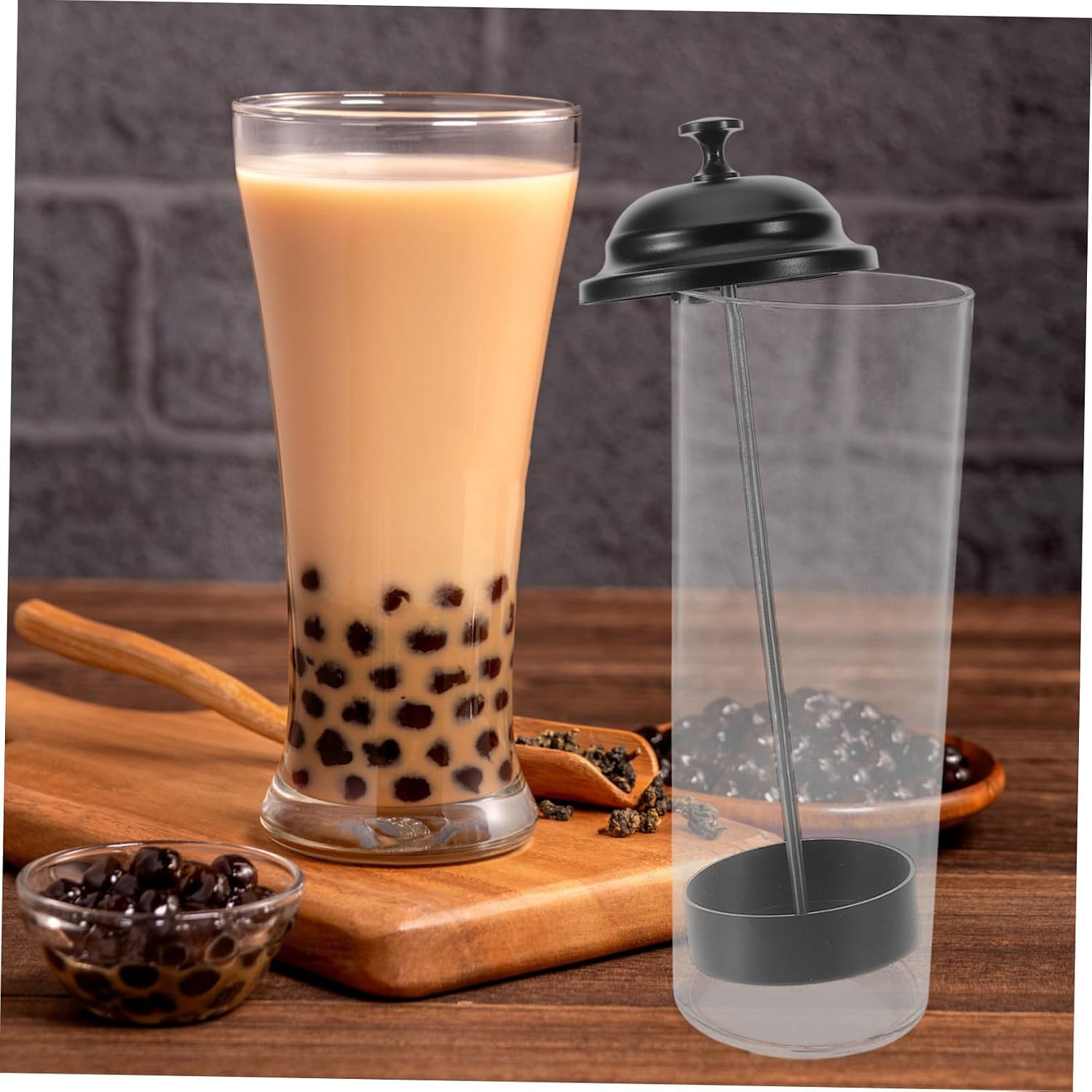 Plastic Straw Organizer for Counter with Lid, Reusable Straw Dispenser