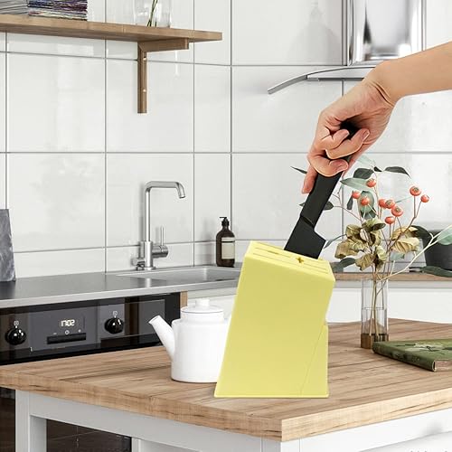 Miniatura 15 de Bloque de cuchillos de cocina de plástico soporte para cuchillos organizador de almacenamiento de cuchillos de cocina cuchillo de tijera juego