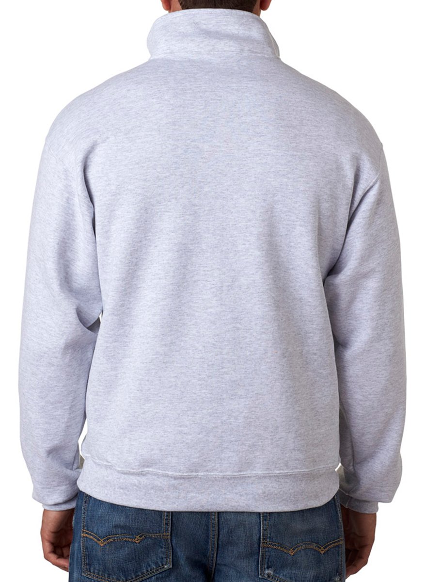 Jerzees Super Sweats Softer Feel Poly-Cotton 1/4 Zip Polar Pulower - CZARNY - S