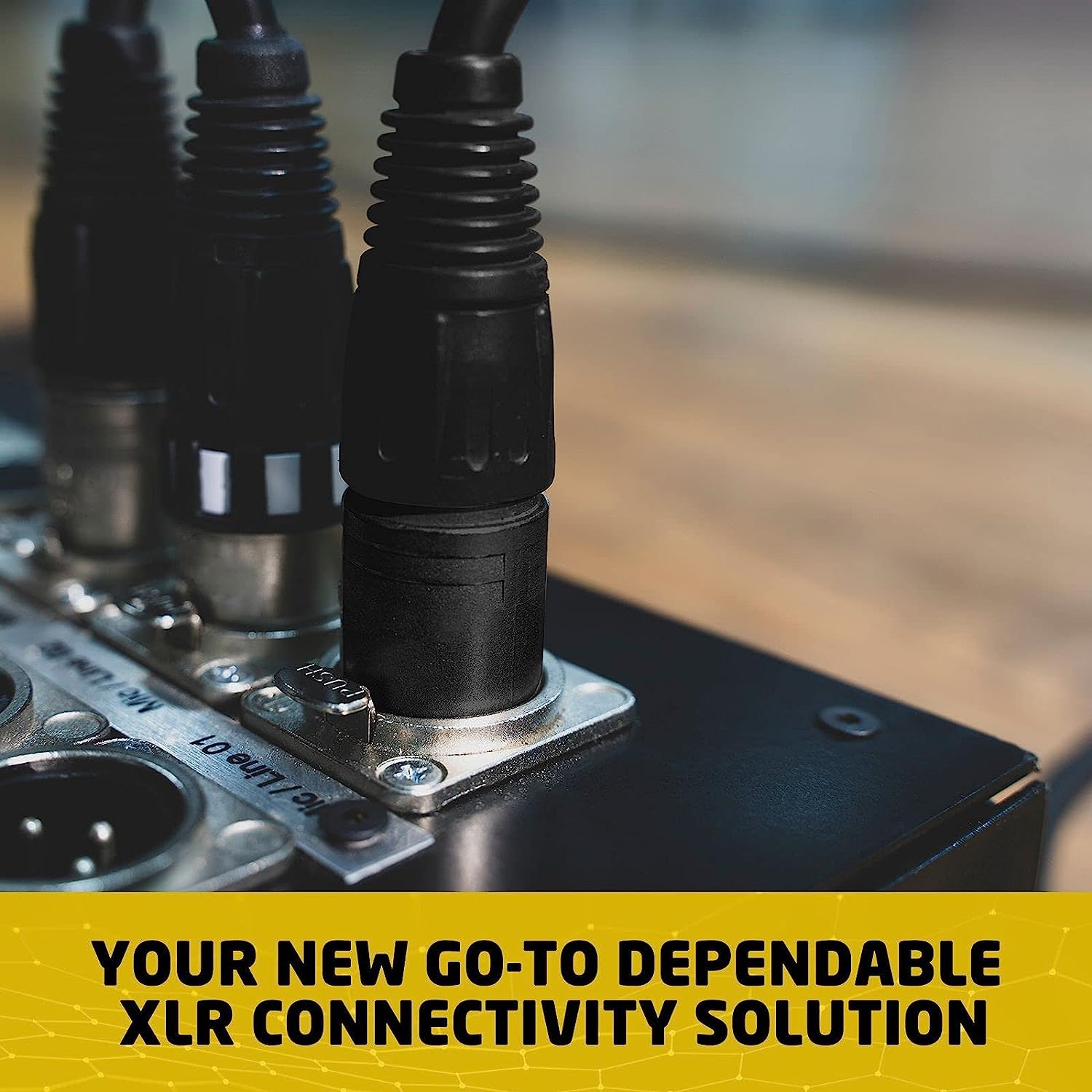 BRENDAZ XLR Cables - 6 Pack- 20 Feet Speaker Mic Cord, Male to Female Audio Connector for Recording Studio Speaker, PA System, Microphone, Mixer, Amplifier (6)