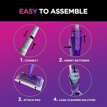 Swiffer WetJet Starter Kit, Purple/Silver