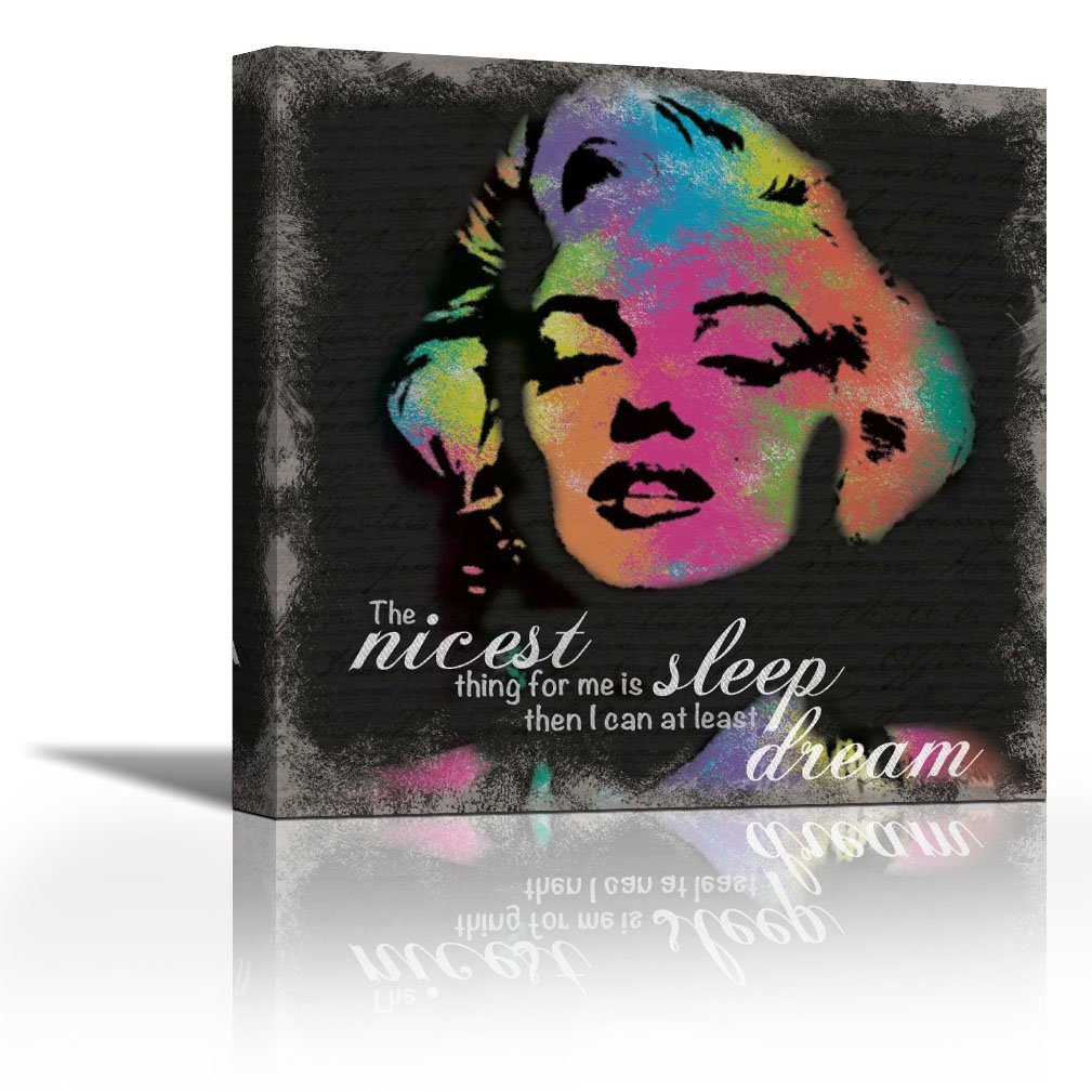 CanvasArtCenter Marilyn Rainbow Dream Fine Art Print on Canvas Wall