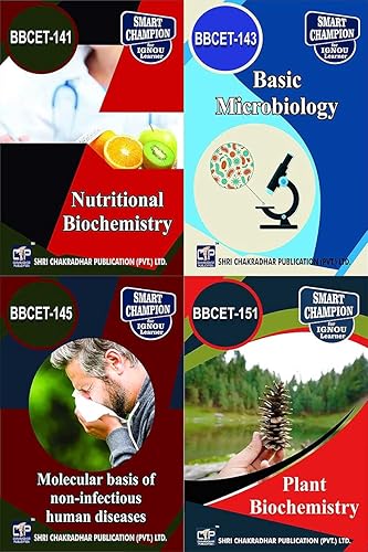 IGNOU Combo Package of BBCET 141 BBCET 143 BBCET 145 BBCET 151 IGNOU Help Books and IGNOU Study Notes for Exam Preparations (Latest Syllabus) IGNOU BSCBCH IGNOU BSC (Honours) in Biochemistry (Discipline Specific Courses) BBCET-141 BBCET-143 BBCET-145 BBCET-151