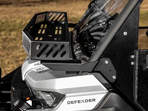 Miniatura 6 de SuperATV Soporte para capó Bravo para Can-Am Defender HD 5 / HD 7 / HD 8 / HD 10 / MAX (ver accesorio) | Acero con recubrimiento en polvo | 150