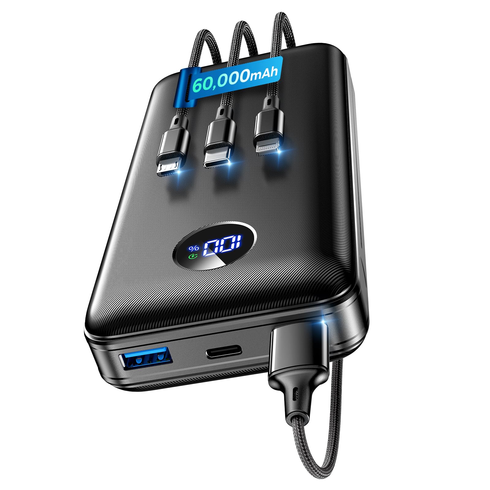 Portable Charger Power Bank - 60,000mAh Battery Pack, 22.5W Fast Charging