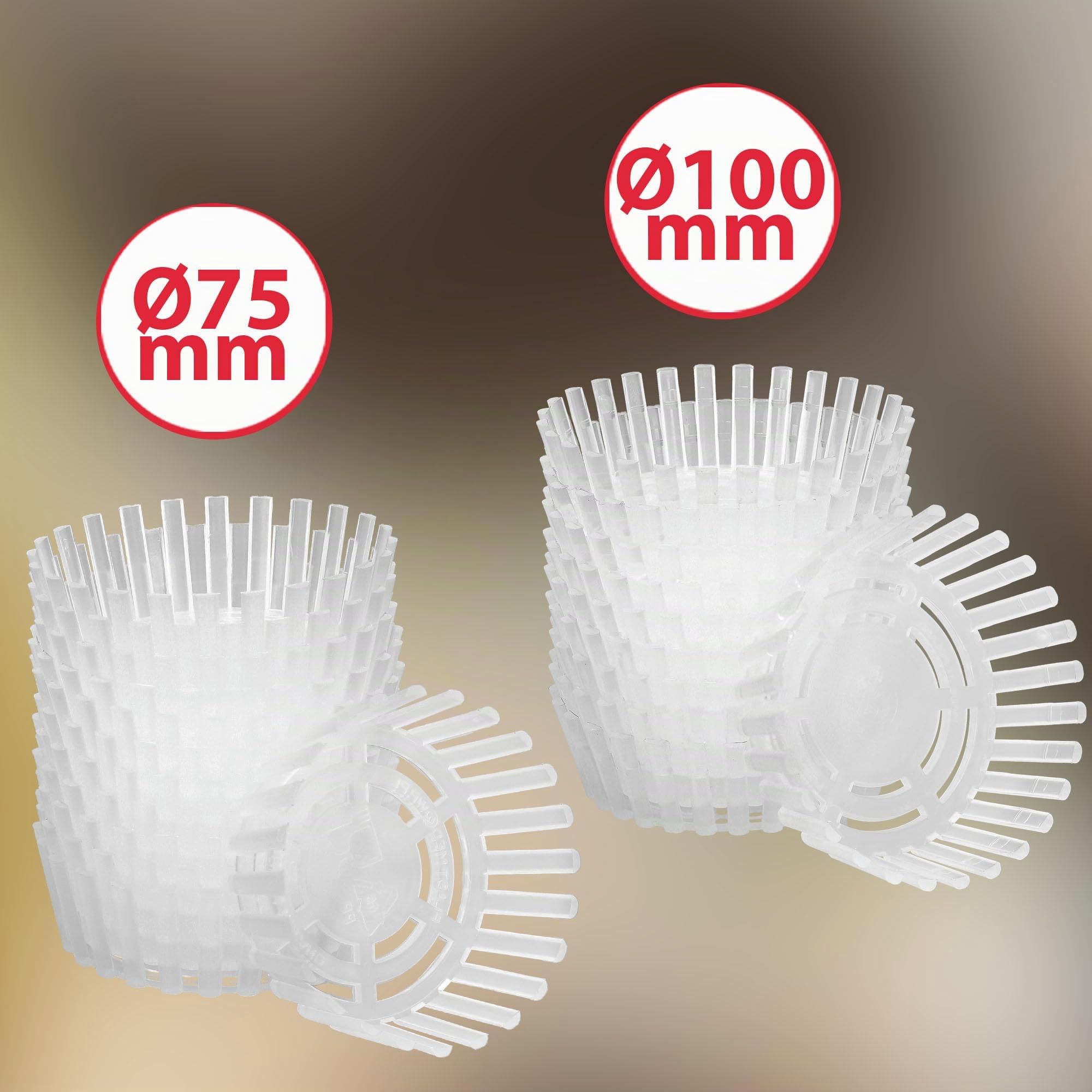 KOTARBAU® Set 10 Pezzi Pressini Per Barattoli Conserve - Plastica - 100 mm - Bianco - Pressini per Conserve - Presselli per Barattoli