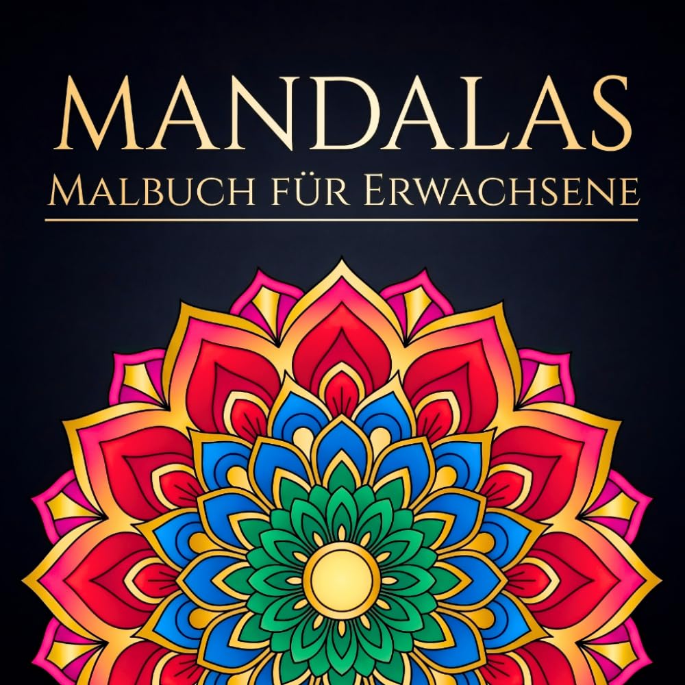 Mandalas Malbuch für Erwachsene: 50 wunderschöne Mandalas zum Ausmalen für Entspannung, Stressabbau, Achtsamkeit & Kreativität