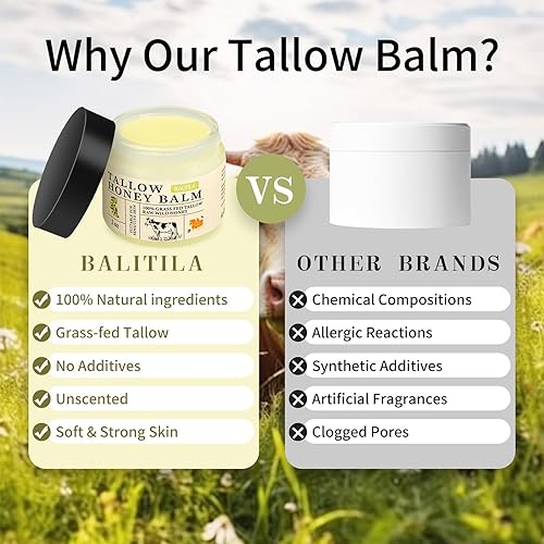 Miniatura 6 de Sarga de ternera para la piel  Sarga alimentada con pasto y bálsamo de miel con aceite de jojoba natural y miel cruda, profundamente nutritiva para