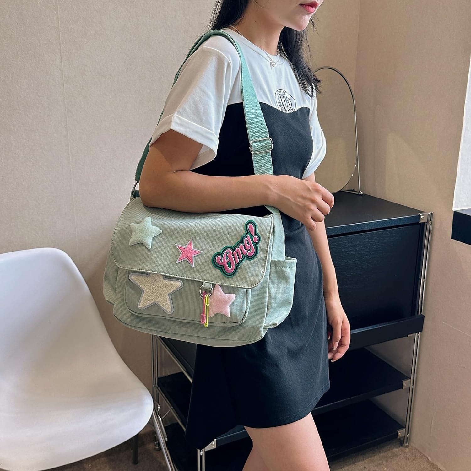Cute Messenger Bag, Crossbody Bags for Women Kawaii Messenger Bags Purses - Image 2
