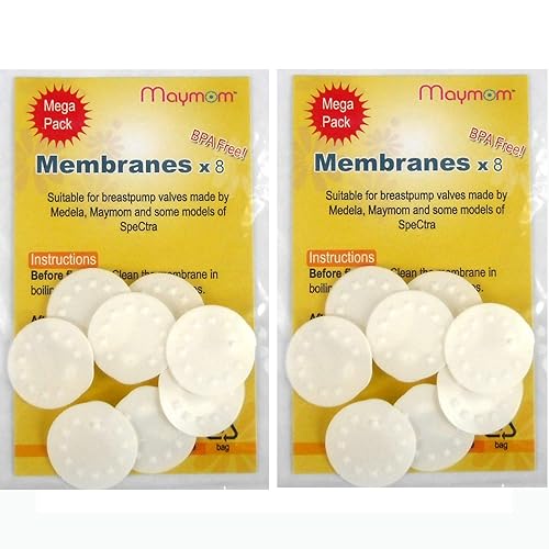 Maymom Membranas compatibles con extractores de leche Medela, adecuadas para lactina, manual de estilo libre, sinfonía, columpio, bombas con estilo,
